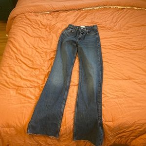 Zara High Rise Wide Leg Jeans